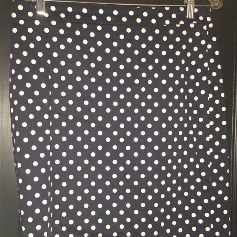 JCrew Polka Dot Pencil Skirt